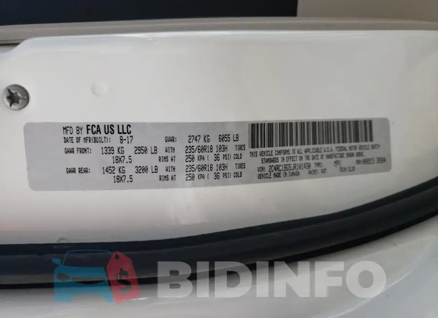 2C4RC1BG5JR101430 Photo# 13