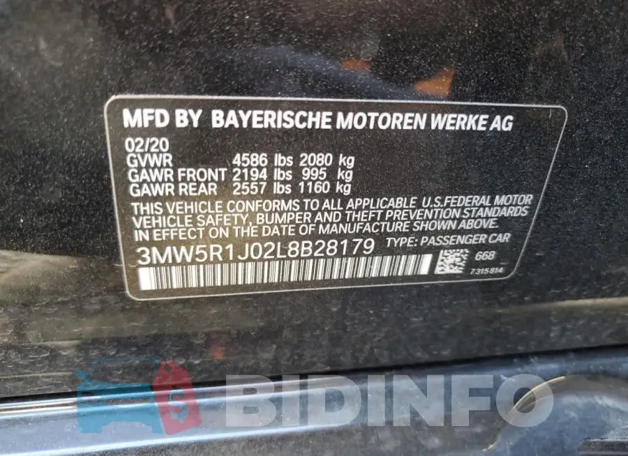 3MW5R1J02L8B28179 Photo# 13