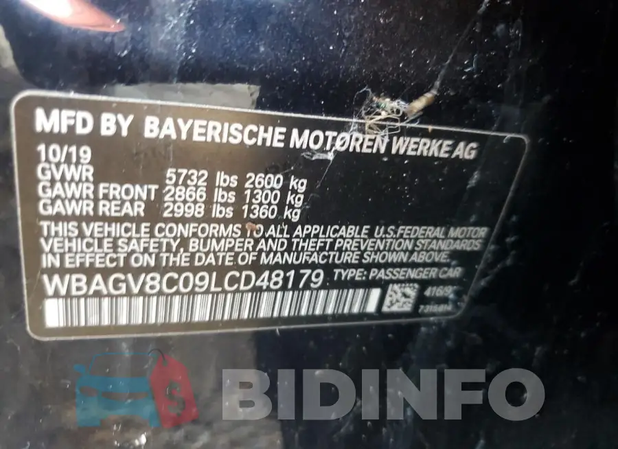 WBAGV8C09LCD48179 Photo# 12