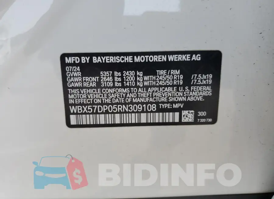 WBX57DP05RN309108 Photo# 13