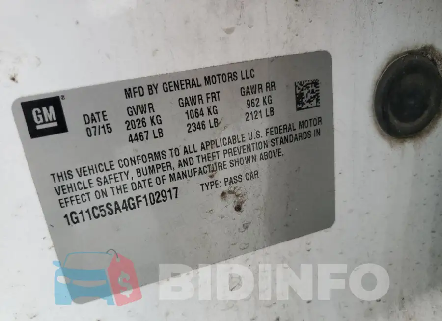 1G11C5SA4GF102917 Photo# 12
