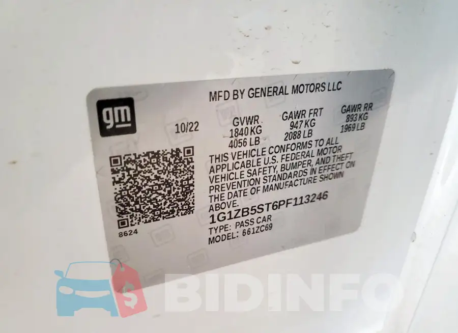 1G1ZB5ST6PF113246 Photo# 12
