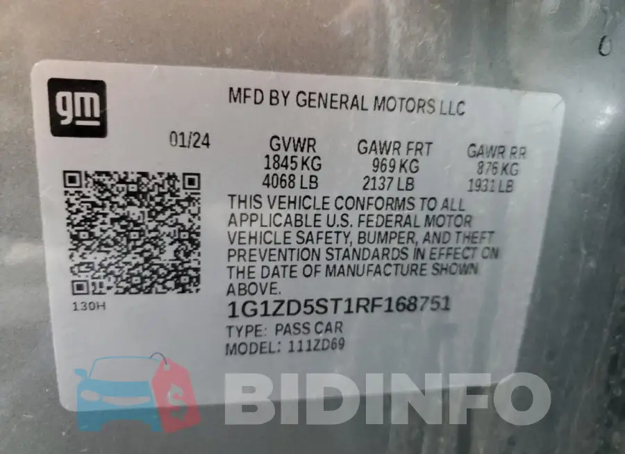 1G1ZD5ST1RF168751 Photo# 13