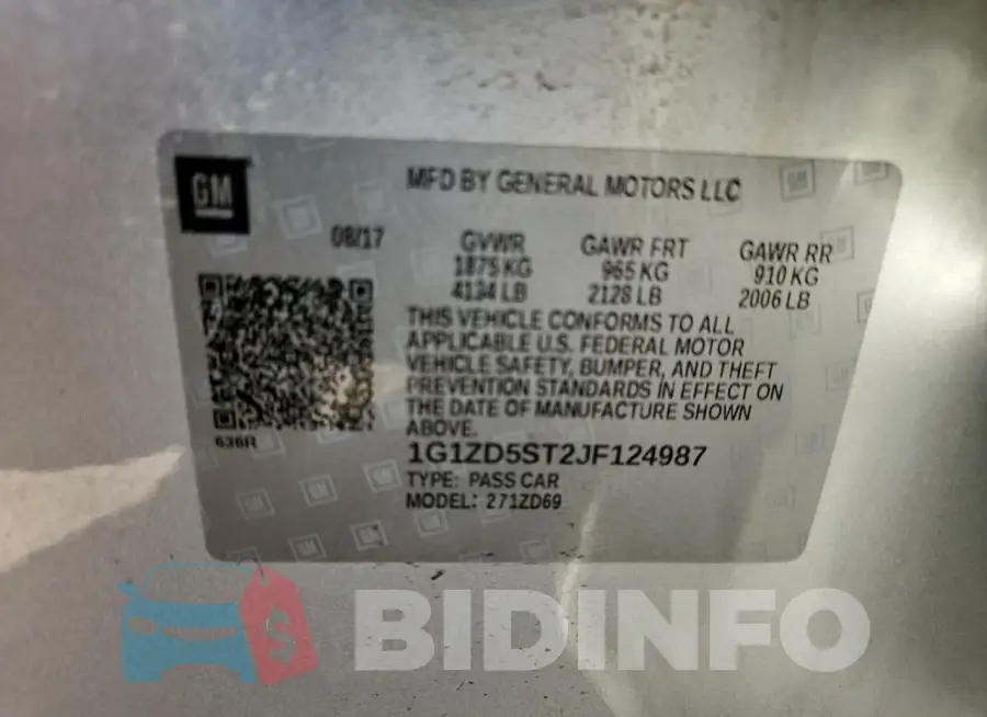 1G1ZD5ST2JF124987 Photo# 12