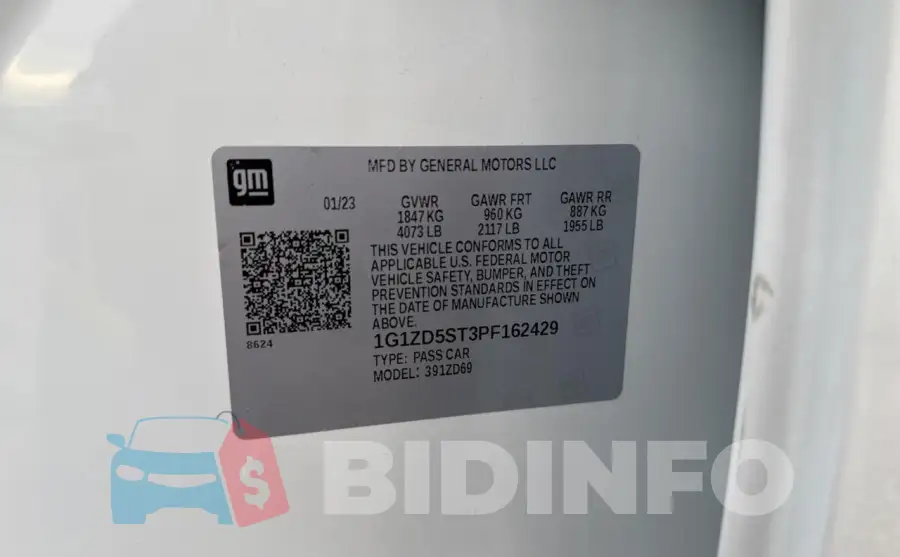 1G1ZD5ST3PF162429 Photo# 10