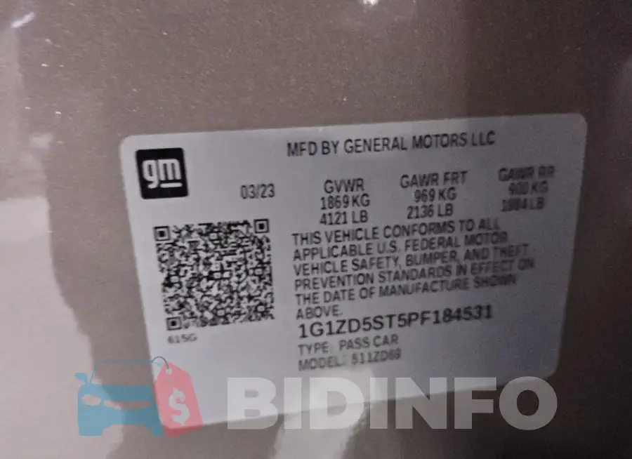 1G1ZD5ST5PF184531 Photo# 12