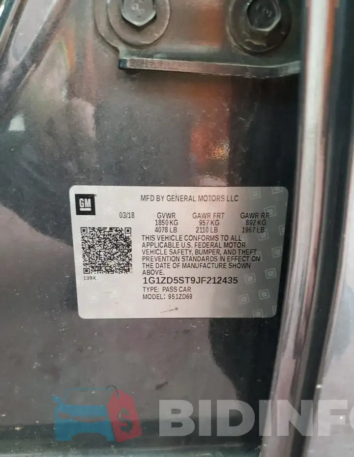 1G1ZD5ST9JF212435 Photo# 12