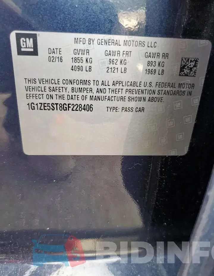 1G1ZE5ST8GF228406 Photo# 12