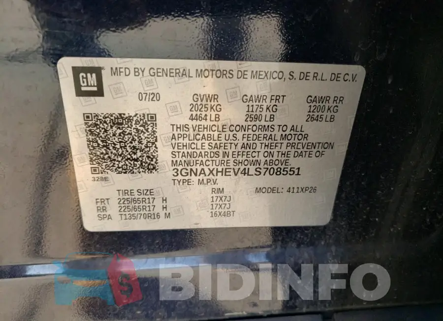 3GNAXHEV4LS708551 Photo# 13
