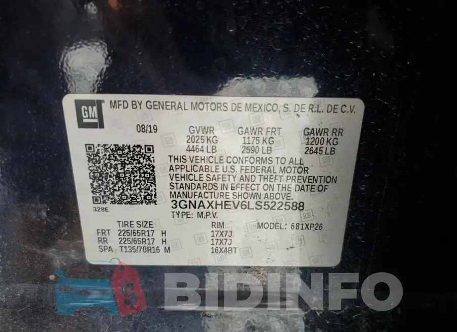 3GNAXHEV6LS522588 Photo# 12