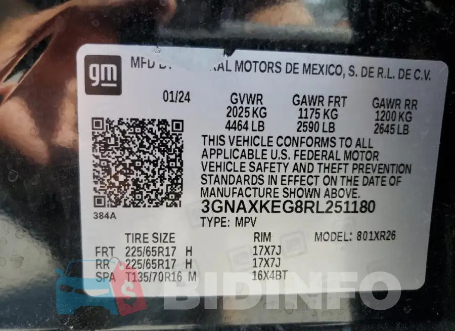 3GNAXKEG8RL251180 Photo# 13