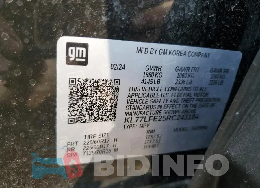KL77LFE25RC243184 Photo# 13