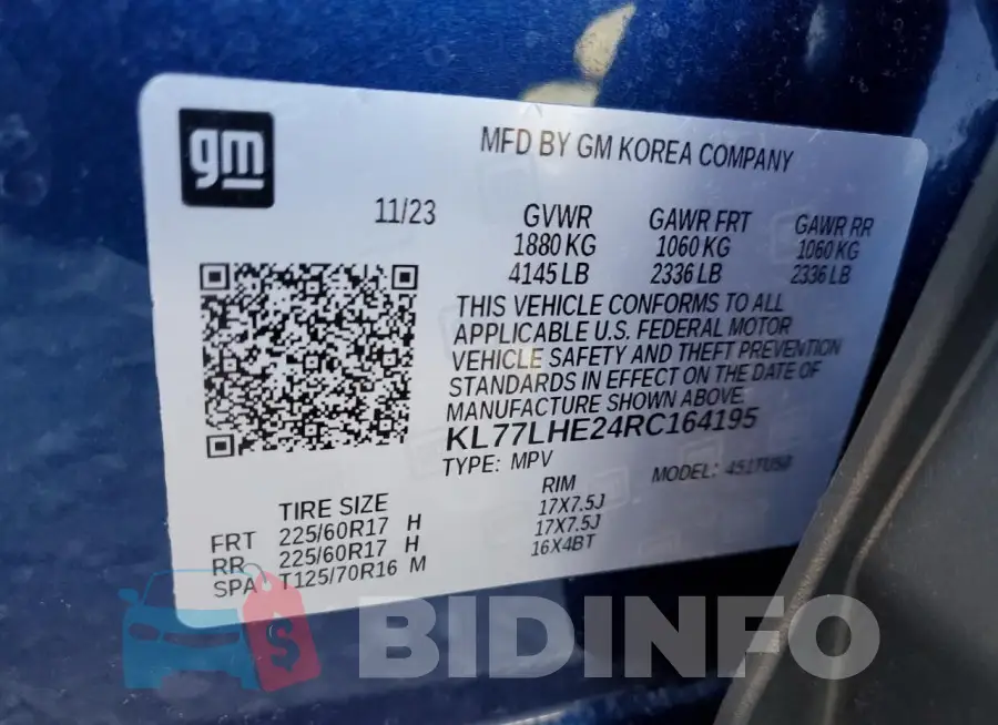 KL77LHE24RC164195 Photo# 14