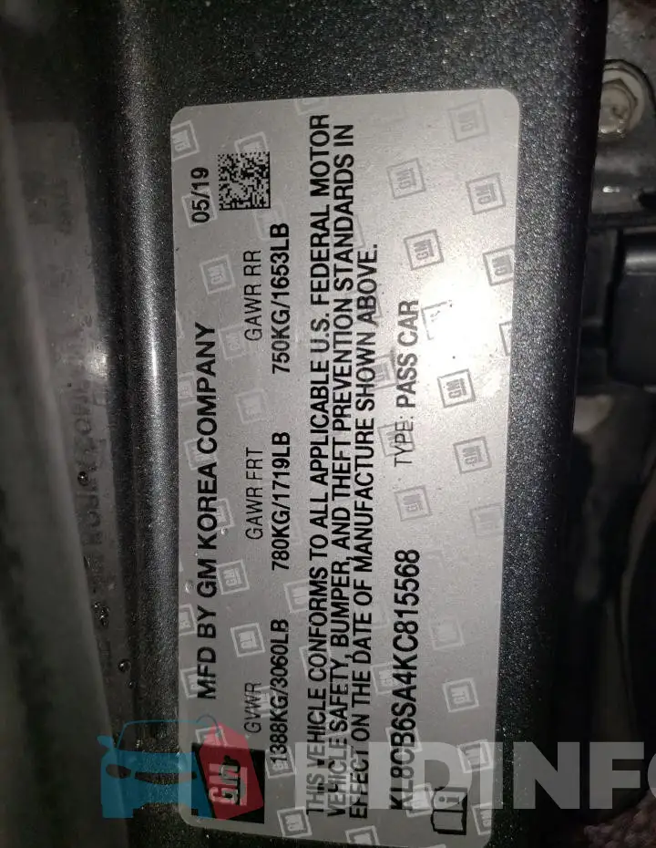 KL8CB6SA4KC815568 Photo# 12