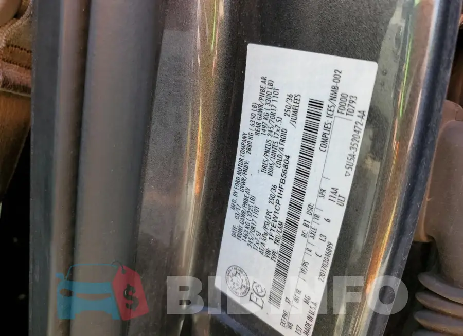1FTEW1CP1HFB56804 Photo# 13