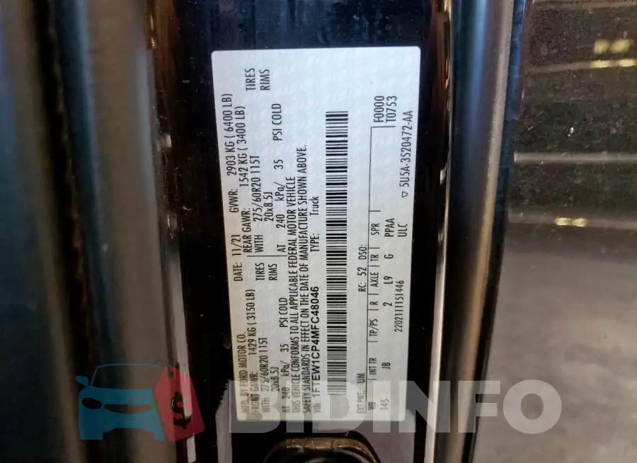 1FTEW1CP4MFC48046 Photo# 12
