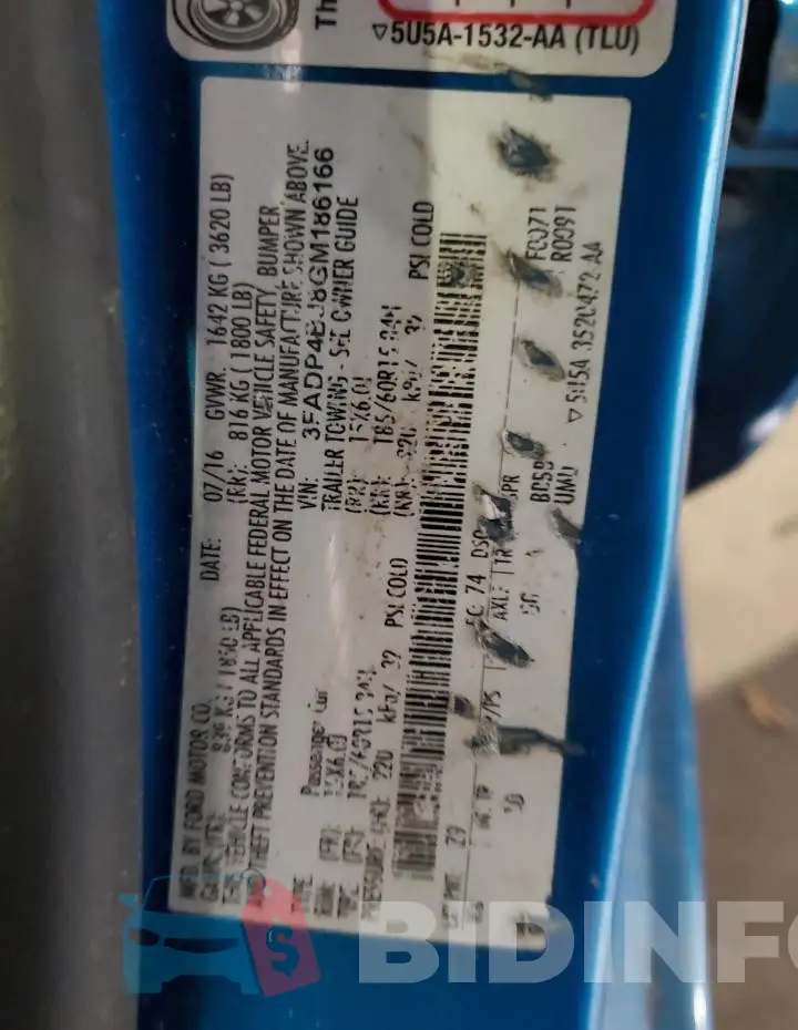 3FADP4BJ8GM186166 Photo# 12