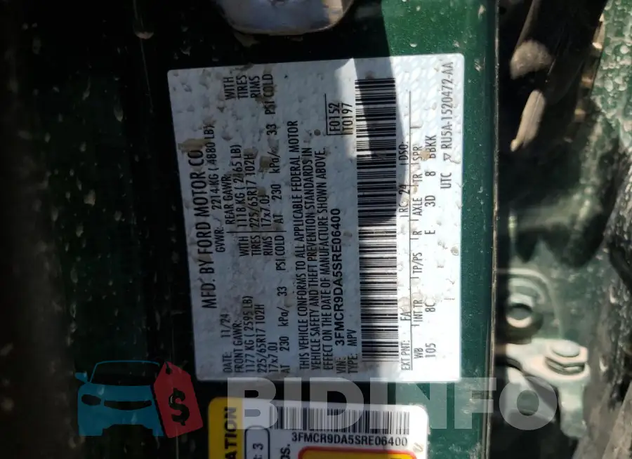 3FMCR9DA5SRE06400 Photo# 13