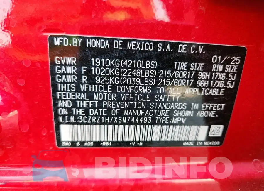 3CZRZ1H7XSM744493 Photo# 13