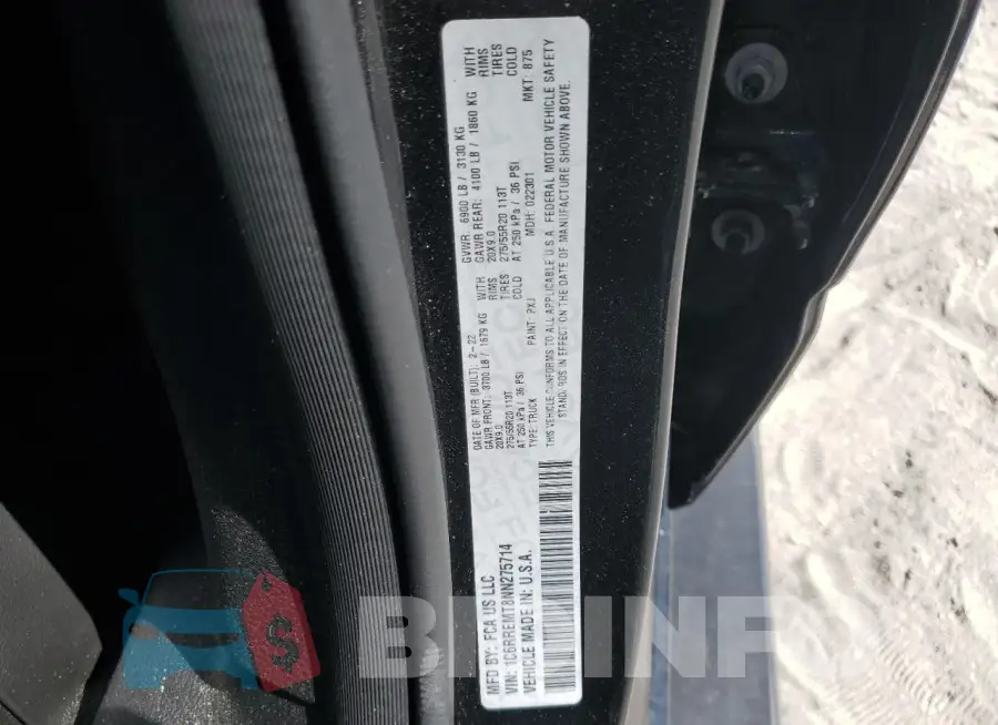 1C6RREMT8NN275714 Photo# 12