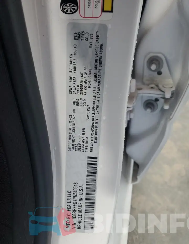 1C6RRFFG7PN540518 Photo# 13