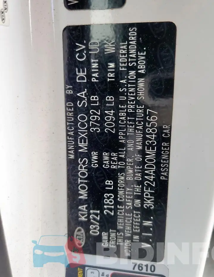 3KPF24AD0ME348567 Photo# 12