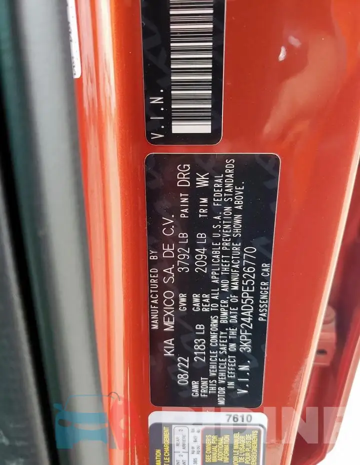 3KPF24AD5PE526770 Photo# 12