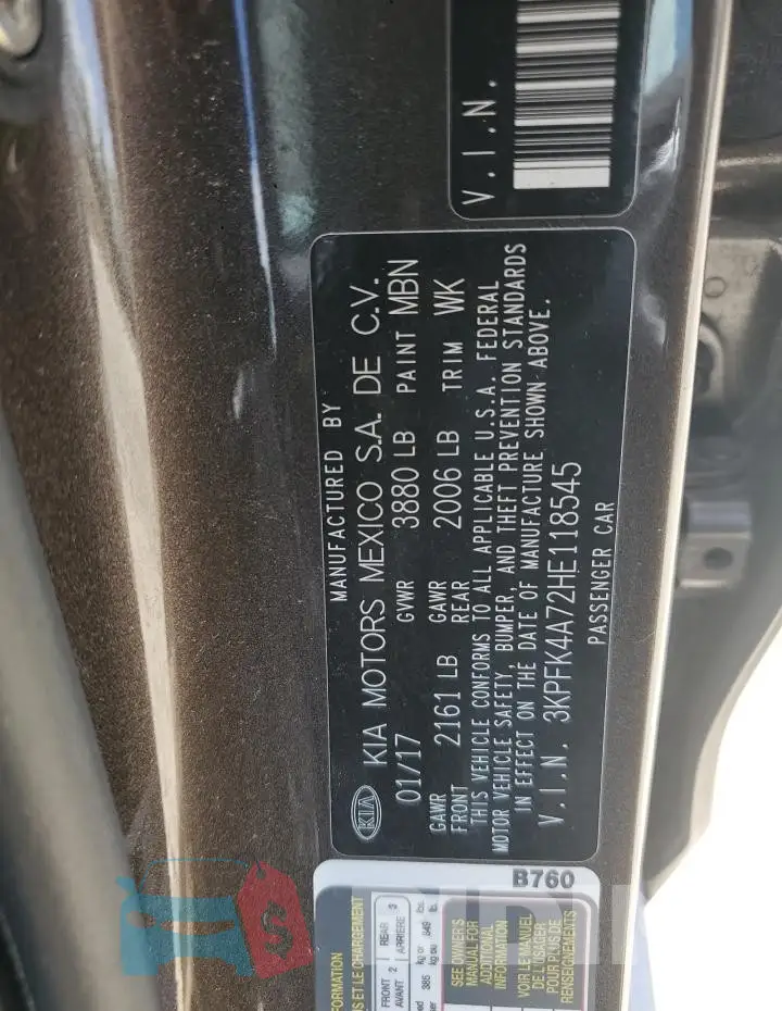 3KPFK4A72HE118545 Photo# 12