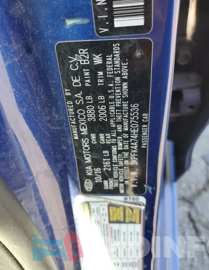 3KPFK4A74HE075536 Photo# 12