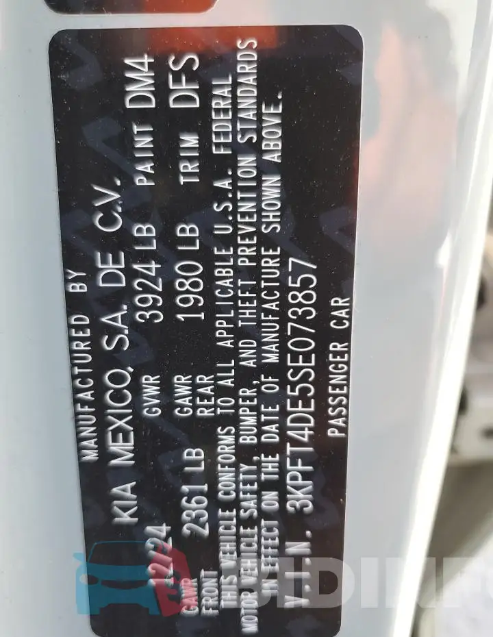 3KPFT4DE5SE073857 Photo# 12