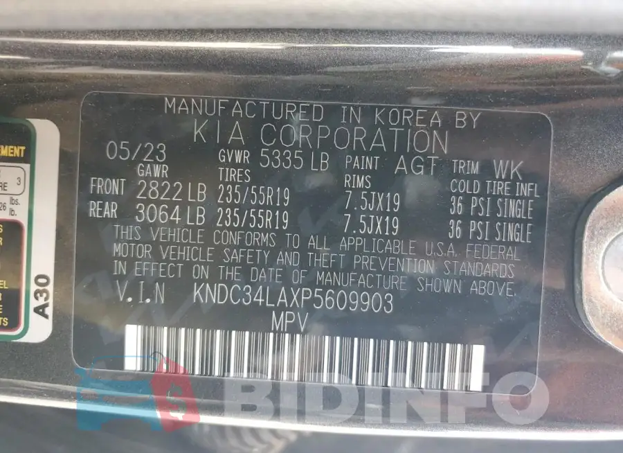 KNDC34LAXP5609903 Photo# 12