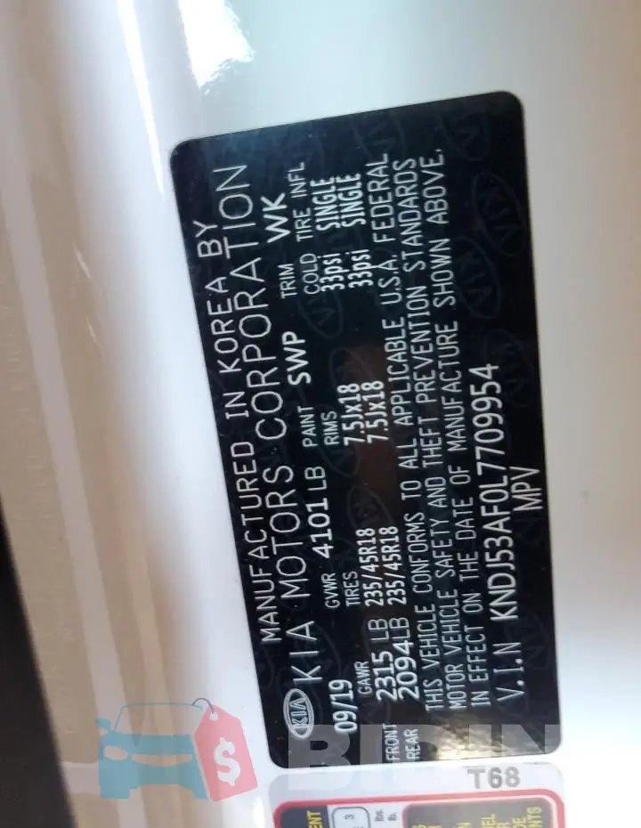 KNDJ53AF0L7709954 Photo# 12
