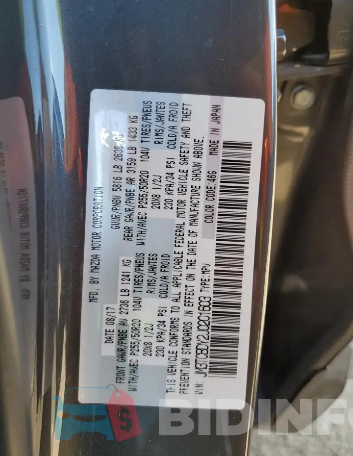 JM3TCBDY2J0201603 Photo# 13
