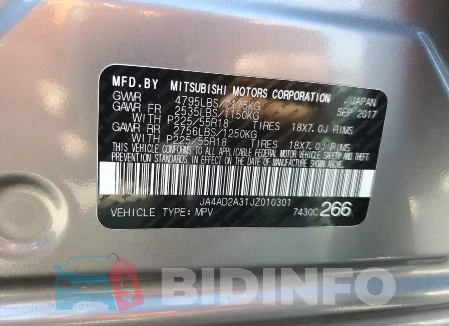 JA4AD2A31JZ010301 Photo# 13