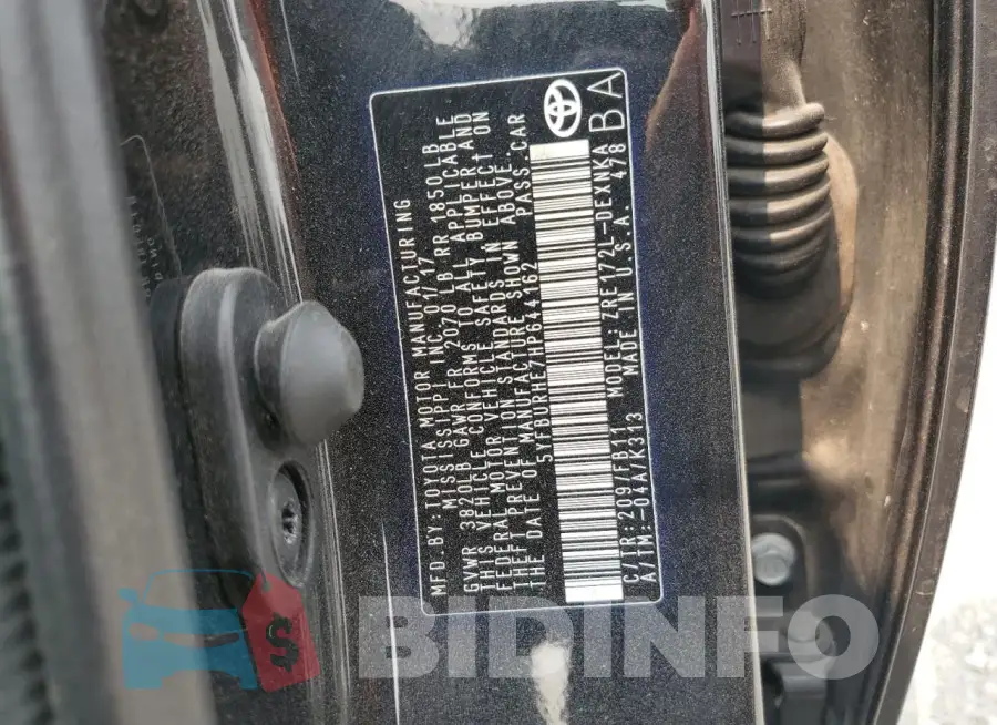 5YFBURHE7HP644162 Photo# 12