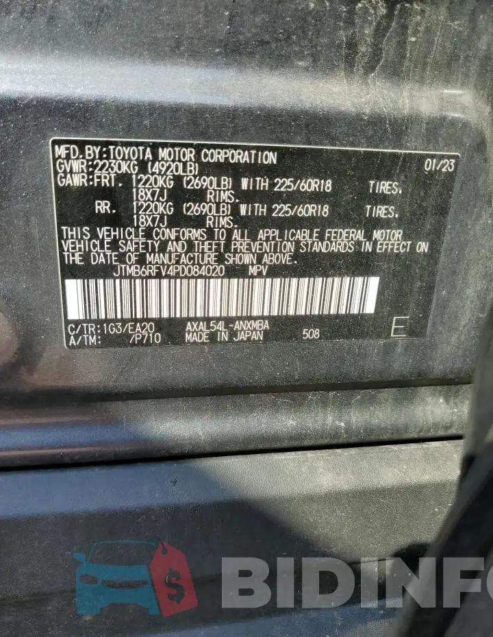 JTMB6RFV4PD084020 Photo# 13