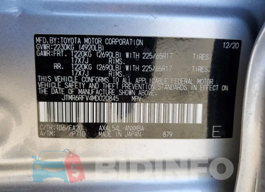 JTMR6RFV4MD020845 Photo# 13
