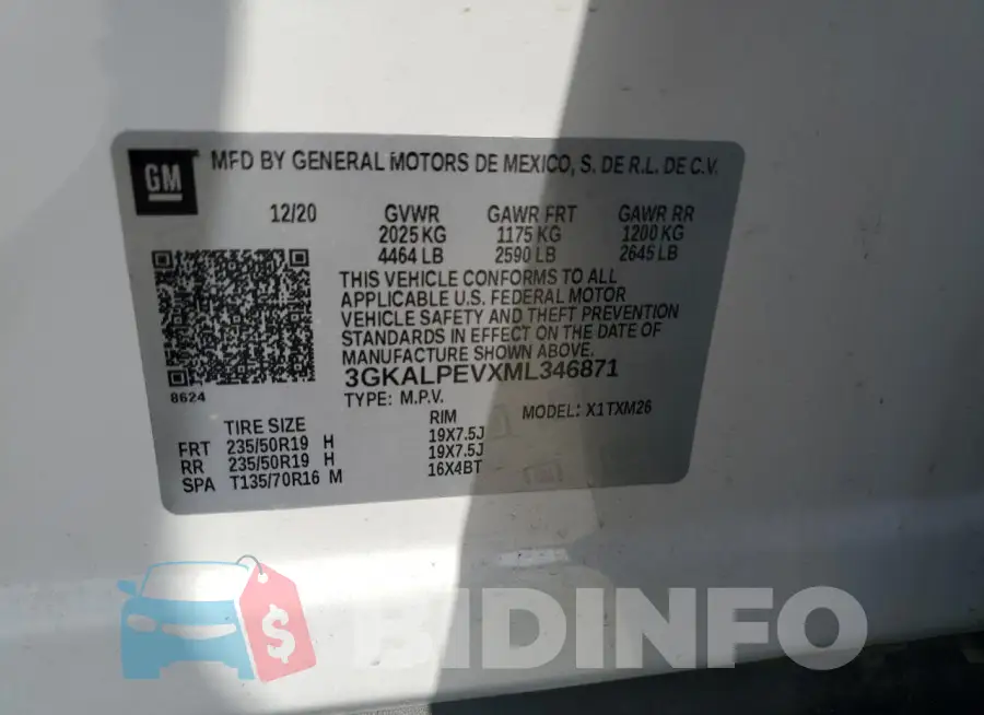 3GKALPEVXML346871 Photo# 13