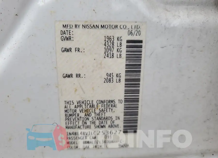 1N4BL4BV1LC253627 Photo# 12