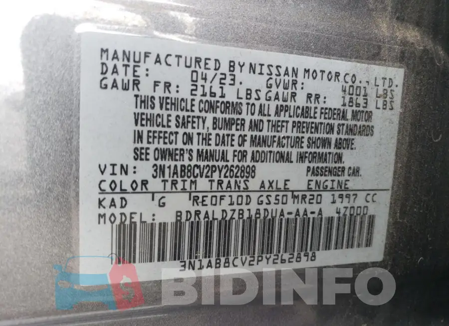 3N1AB8CV2PY262898 Photo# 13