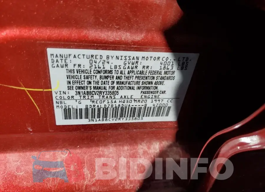 3N1AB8CV2RY335805 Photo# 12