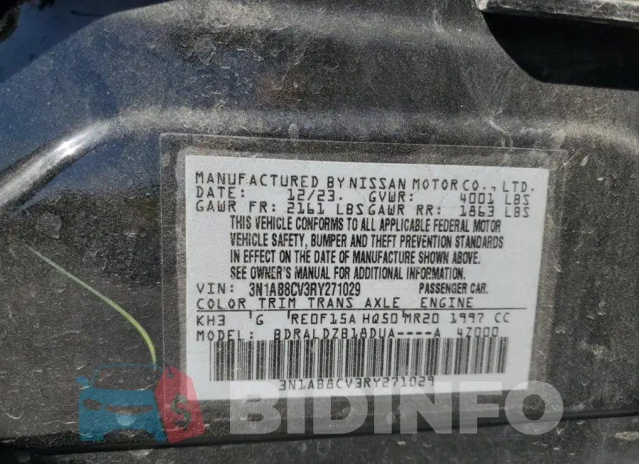 3N1AB8CV3RY271029 Photo# 12