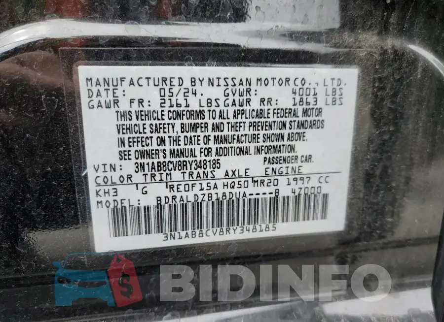 3N1AB8CV8RY348185 Photo# 12