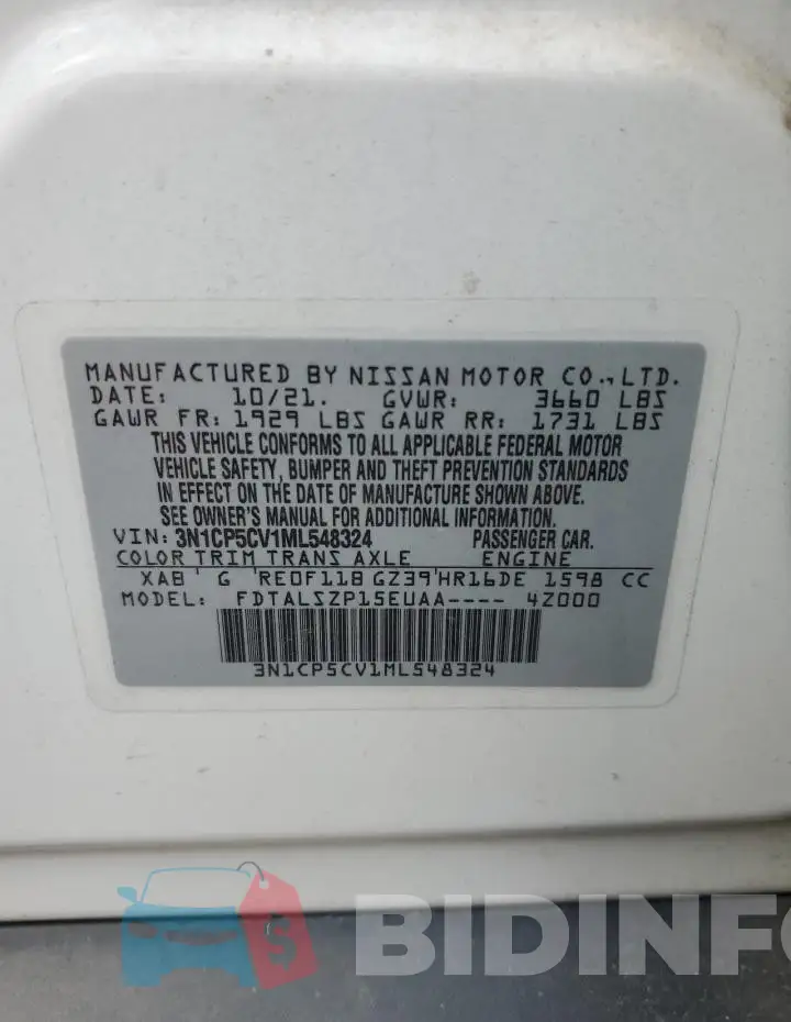 3N1CP5CV1ML548324 Photo# 12
