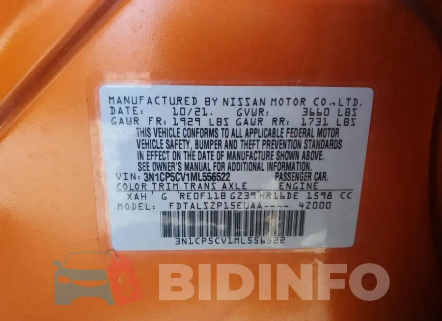 3N1CP5CV1ML556522 Photo# 12