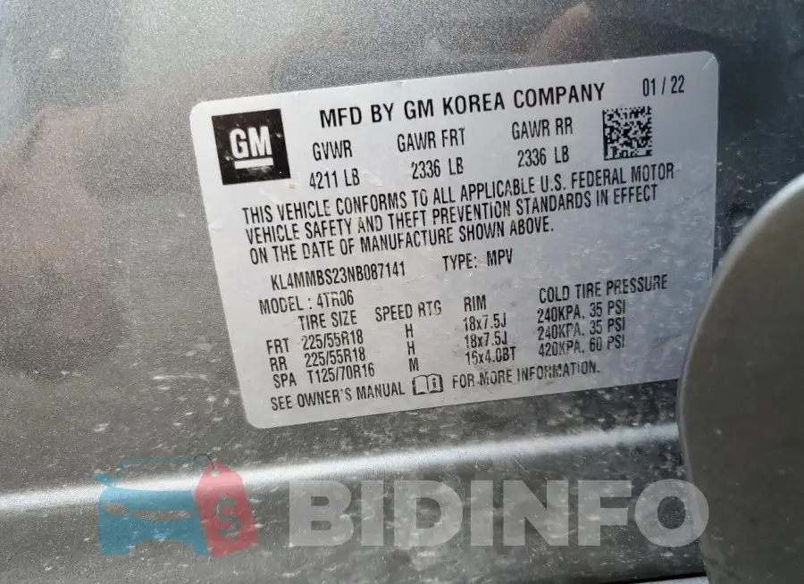 KL4MMBS23NB087141 Photo# 14