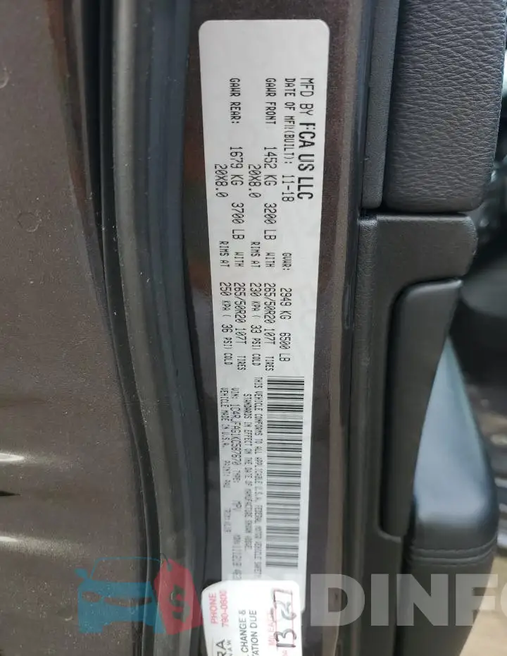 1C4RJFAG1KC587670 Photo# 14