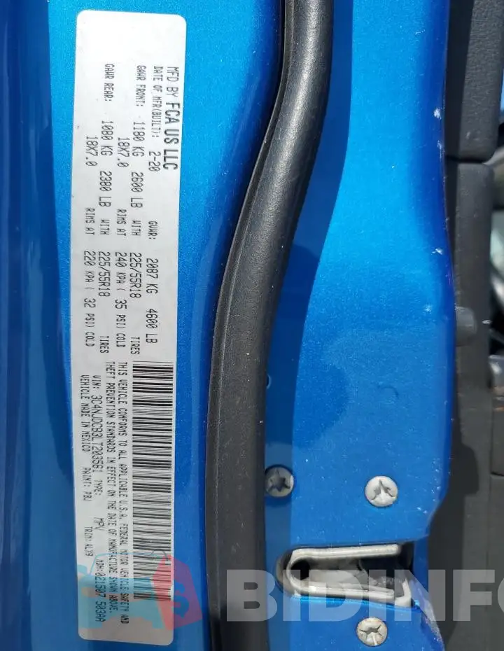 3C4NJDCB3LT203561 Photo# 13