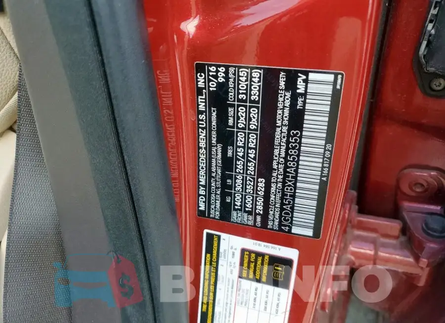 4JGDA5HBXHA858353 Photo# 13
