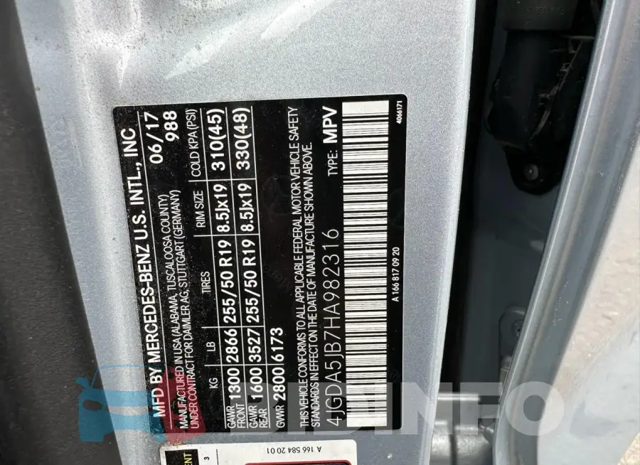 4JGDA5JB7HA982316 Photo# 10
